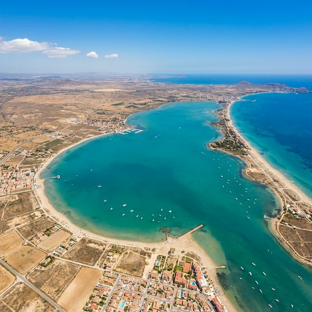 Mar Menor lagoon aerial view