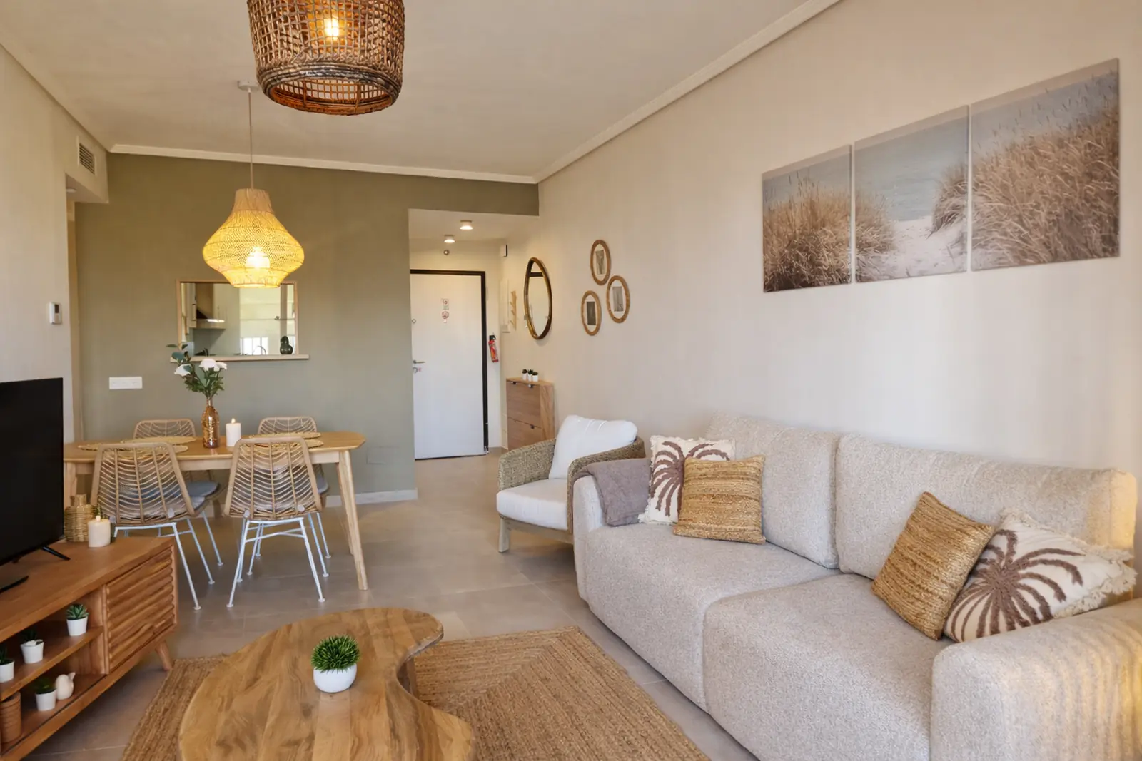Modern apartment living area