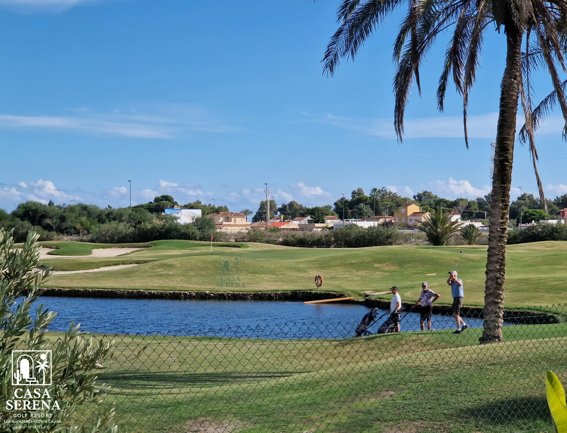 Front-line view of the golf course